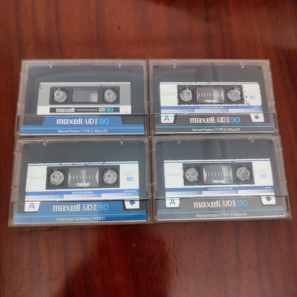 Set 04 băng cassette MAXELL UD1 C90 - USED
