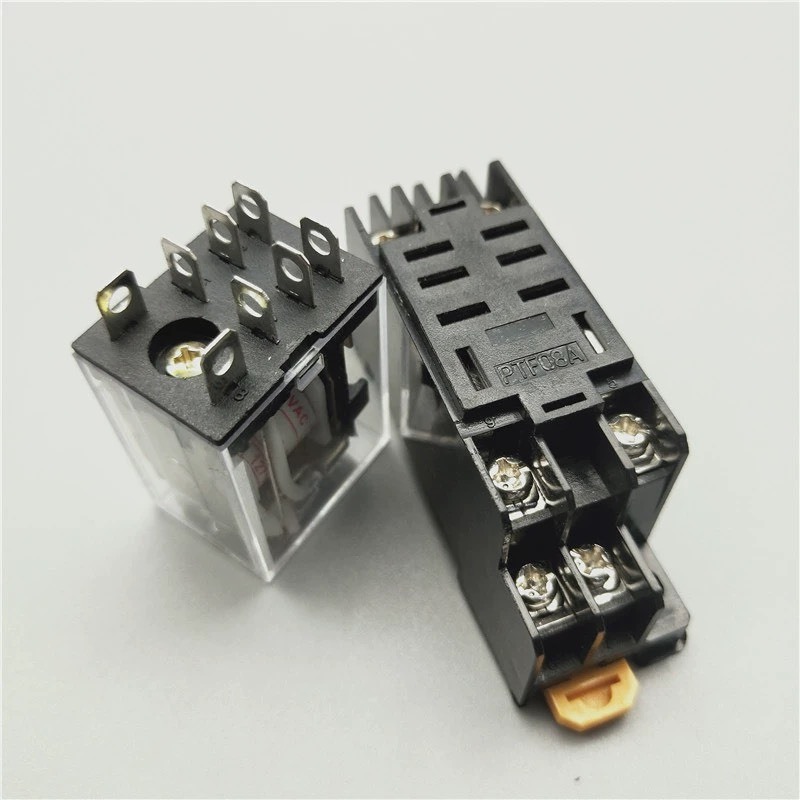 [KÈM ĐẾ] Rơ le trung gian 8 chân 10A 12v 24v 220vac , relay kiến LY2N