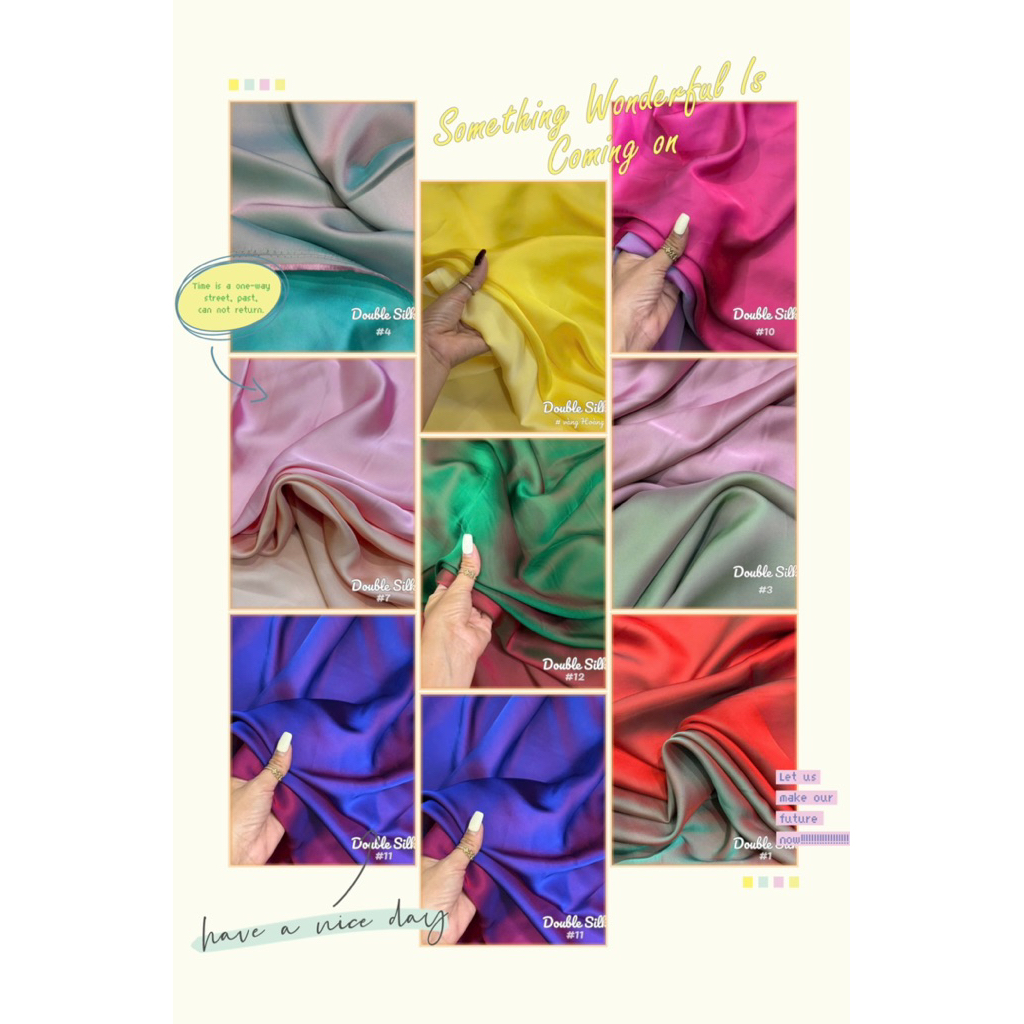 Lụa silk đổi màu bảng 2