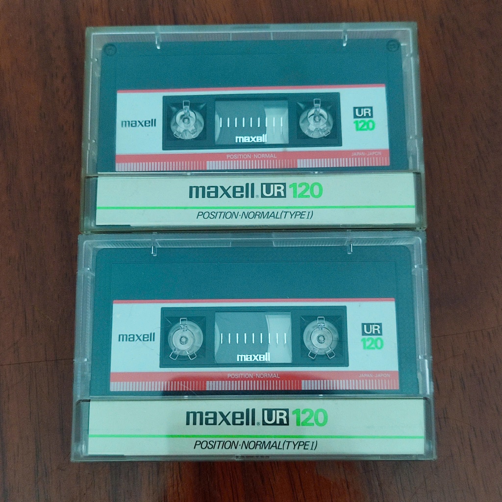 Set 02 băng cassette MAXELL UR C120 - USED