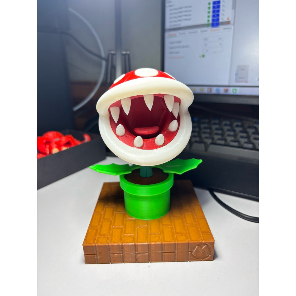 MÔ HÌNH CÂY ĂN THỊT PIRANHA MARIO TRANG TRÍ – PHIÊN BẢN GAME CỰC ĐẸP | DECOR BÀN LÀM VIỆC – SƯU TẦM