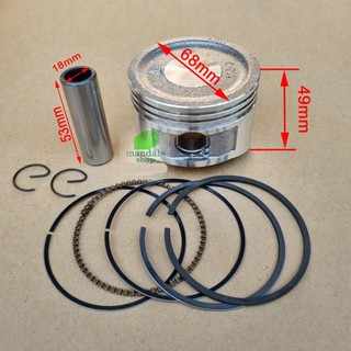  bộ piston động cơ xăng - máy phát điện - 168  68li  quả 170  70 li  gx160 gx200 