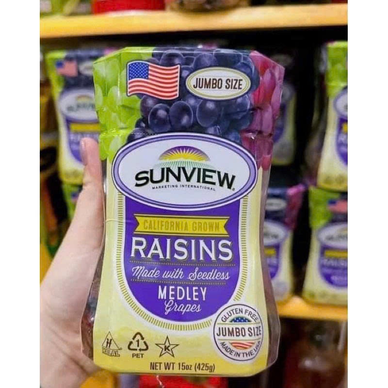 Nho Khô Sunview Raisins Medley 425g Mỹ