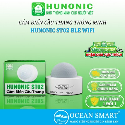 Cảm Biến Cầu Thang Hunonic ST02, Kết Hợp Công Tắc Thông Minh Bật Đèn Cầu Thang - HNST02