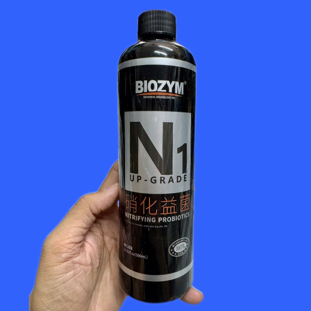 Biozym N1 Men Vi Sinh Sống Cho Bể Cá Cảnh, Làm Trong Nước (Chai 500ml)