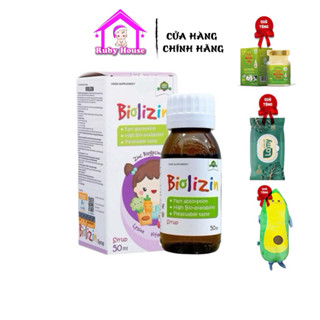 Kẽm Biolizin chai 50ml vị đào thơm ngon hàng nhập khẩu- Bé hết biếng  ăn, tăng đề kháng
