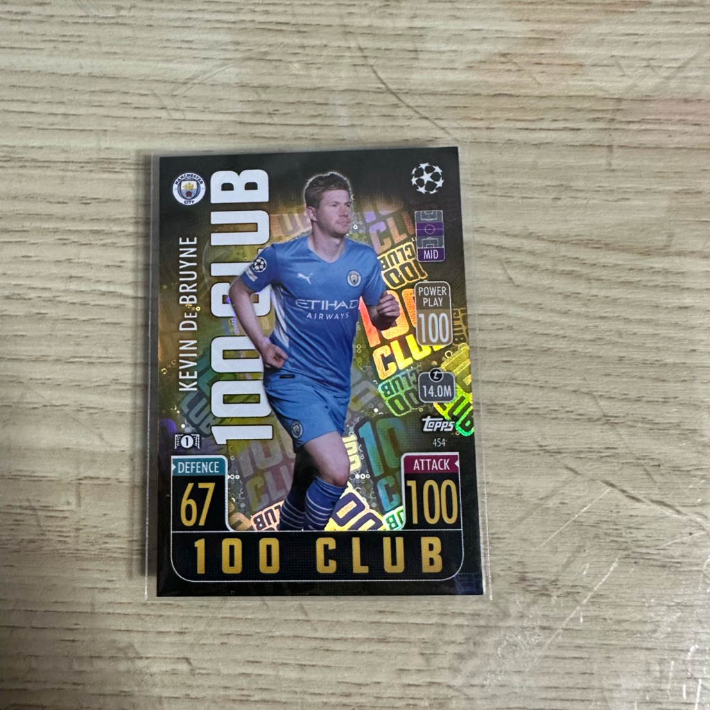 Match Attax Kevin De Bruyne Club 100
