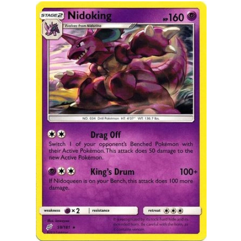 [Thẻ bài Pokemon TCG] Nidoking - 59/181 - Rare