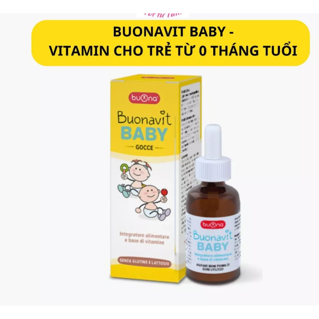 Buonavit Baby (Lọ 20ml)- Vitamin Tổng Hợp Nhỏ Giọt Giúp Bồi Bổ Cơ Thể, Tăng Hấp Thu Cho Trẻ
