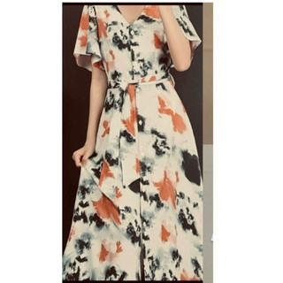 (D2520) Đầm sơ mi dáng dài vải voan lụa( Size 85 , 90 , 95 )  - Thanh lý vnxk