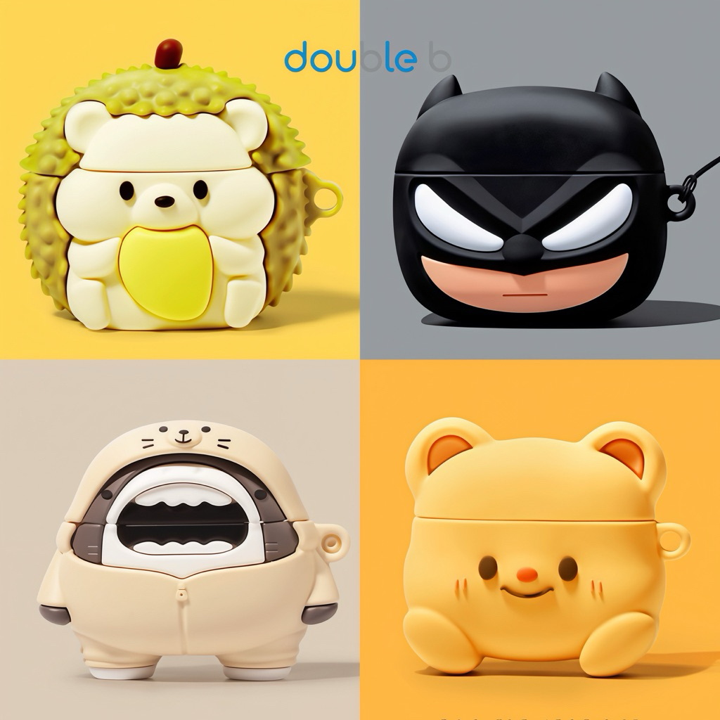 vỏ ốp case airpod pro3/pro2/4/3/2 case airpod nhân vật đáng yêu - ốp airpod đủ dỏng vỏ ốp tai nghe
