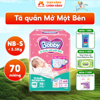  Tã Quần BOBBY Mở Một Bên Size NB S Siêu Thấm Chống Tràn Hỗ Trợ Kháng Viêm Cho Da Bé - MC04 