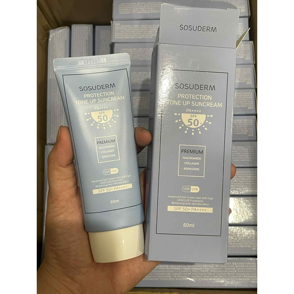[6/2027 BẢN MỚI gốc 850k] KEM CHỐNG NẮNG NÂNG TÔNG ĐẸP- PHỔ RỘNG SOSUDERM HÀN QUỐC 50ml