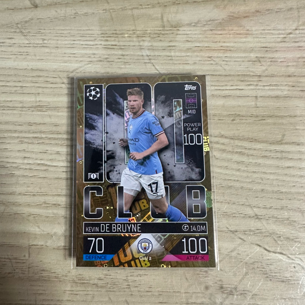Match Attax Kevin De Bruyne Club 100
