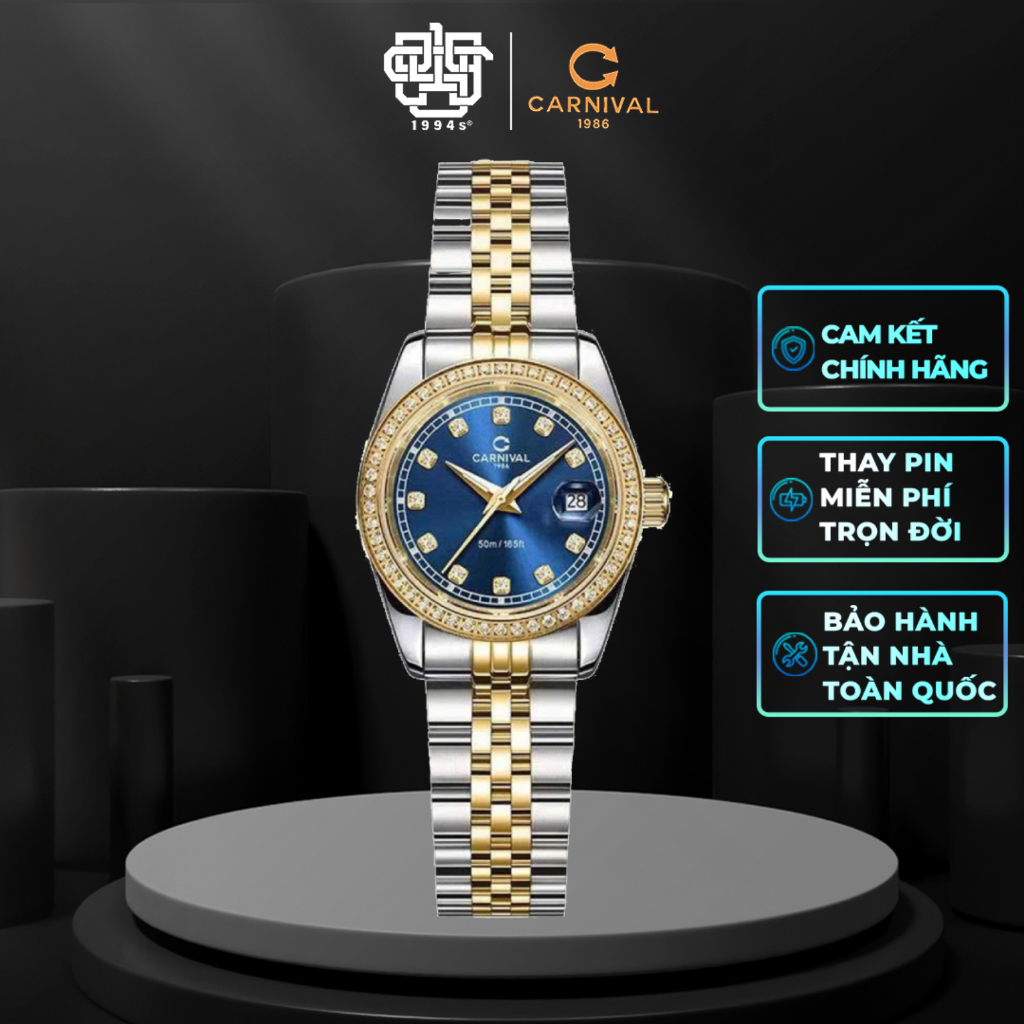Đồng Hồ Nữ CARNIVAL 8131L2-CV-X  Hàng Chính Hãng
