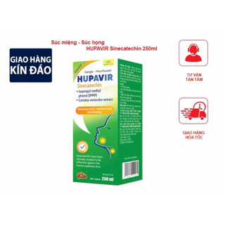 [SHOP MALL CHÍNH HÃNG] Nước súc miệng họng HUPAVIR hỗ trợ giảm sùi, hạt lympo, ngăn ngừa nhiễm HPV ở miệng loại 250ml