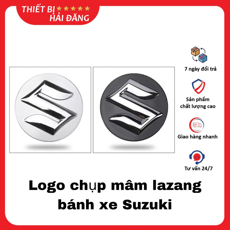 Logo Chụp Mâm Lazang Bánh Xe Ô Tô Suzuki – Ốp Mâm Xe Đường Kính 54mm | Nắp Logo Mâm Bánh Xe Suzuki