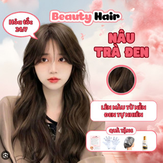  Thuốc nhuộm tóc Nâu Mocha - Nâu Trà Đen bảo vệ tóc không gây khô sơ tóc lên màu chuẩn salon - Beautyhair 