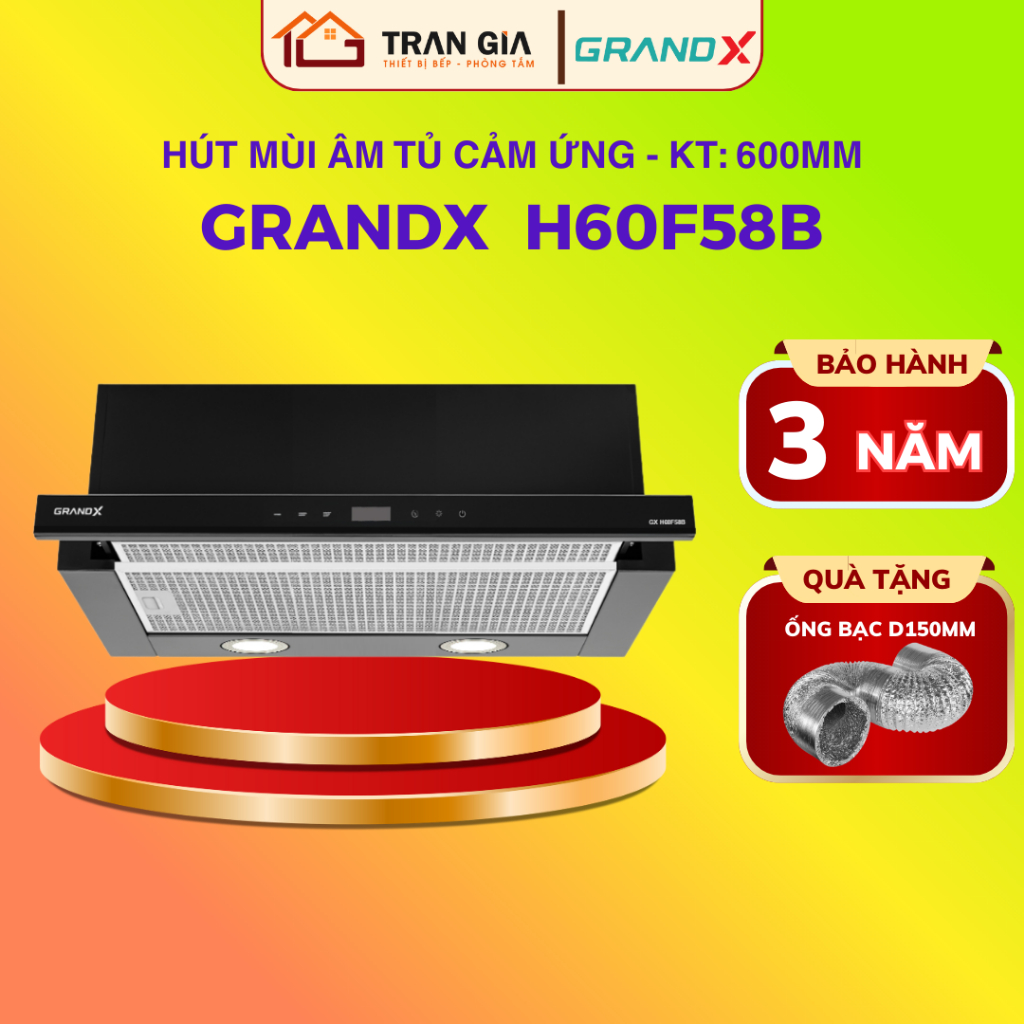 Máy Hút Mùi GRANDX GX H60F58B