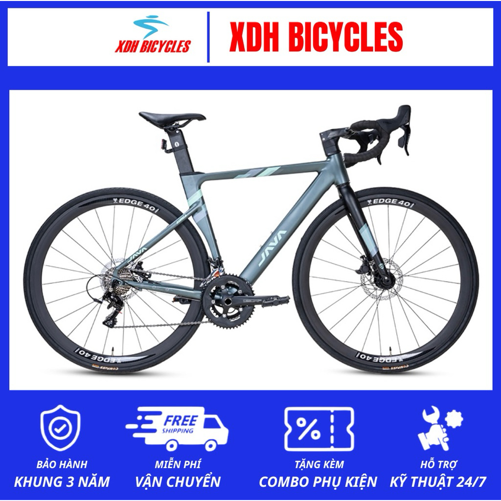 Xe Đạp Đường Trường Road JAVA Auriga R5 - Phanh Đĩa, Bánh 700C