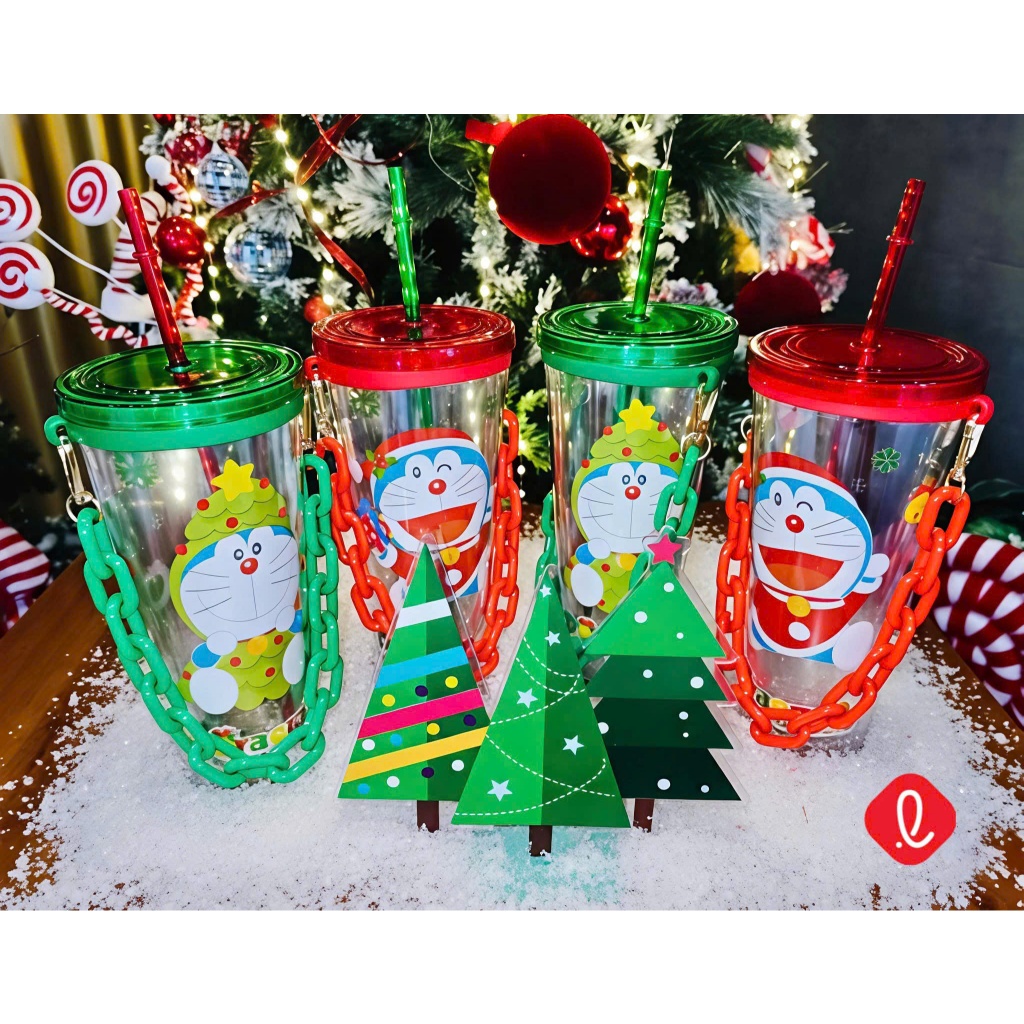 Ly Doraemon Christmas 2025 chính hãng rạp Lotte ( mới nguyên hộp )