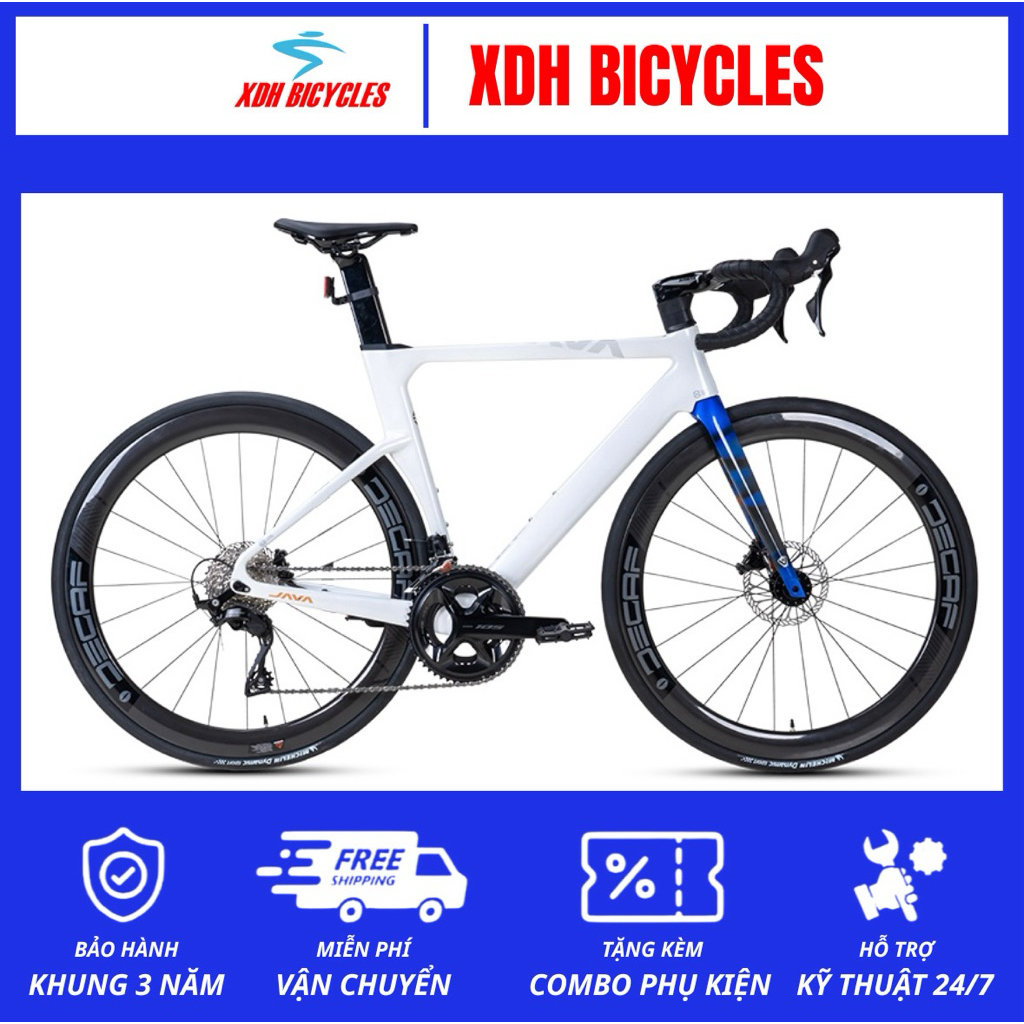 Xe Đạp Đua Đường Trường Road JAVA Fuoco - Top - Phanh Đĩa, Bánh 700C