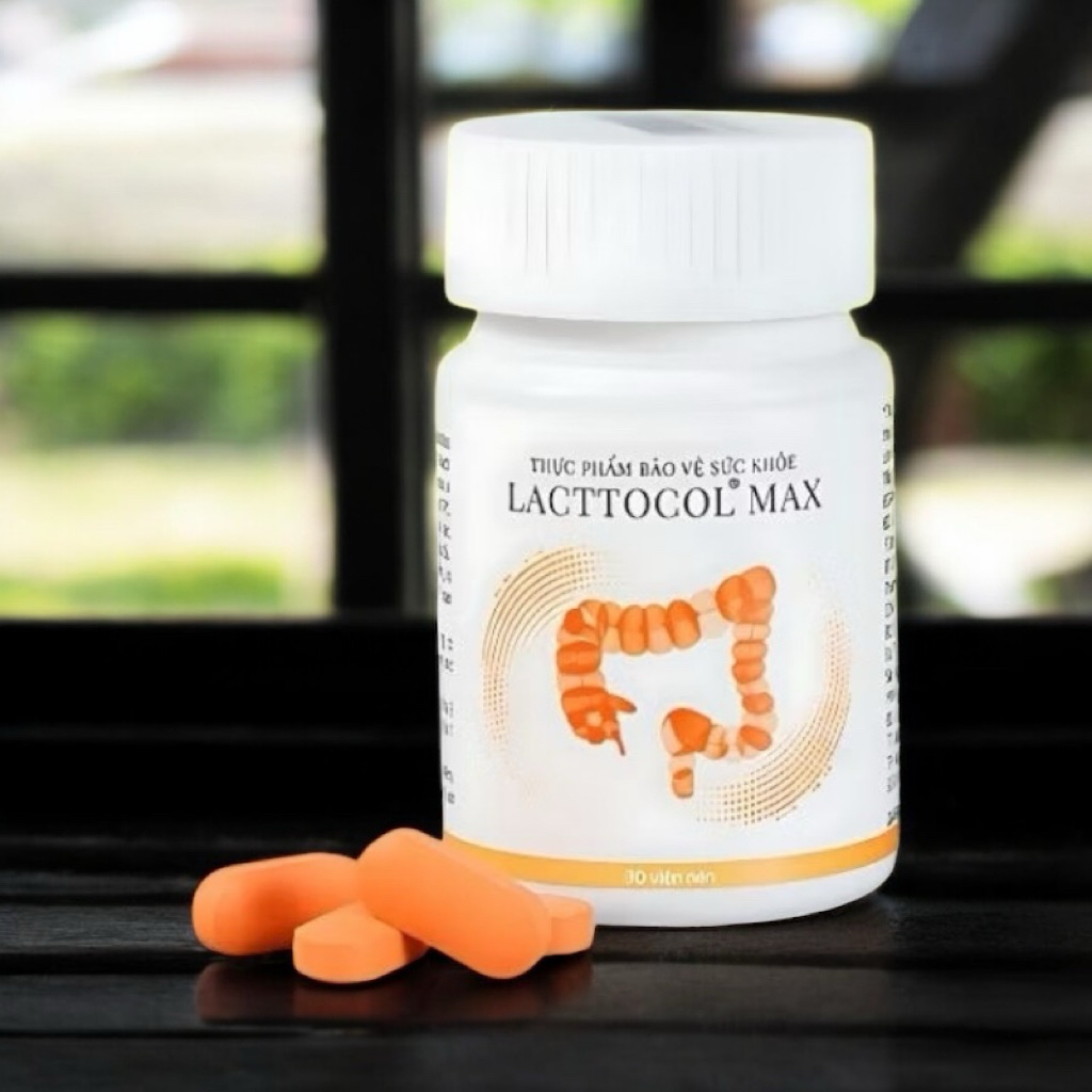 Lacttocol max giúp cải thiện đau nhức dạ dày bảo vệ sức khỏe lọ 30 viên