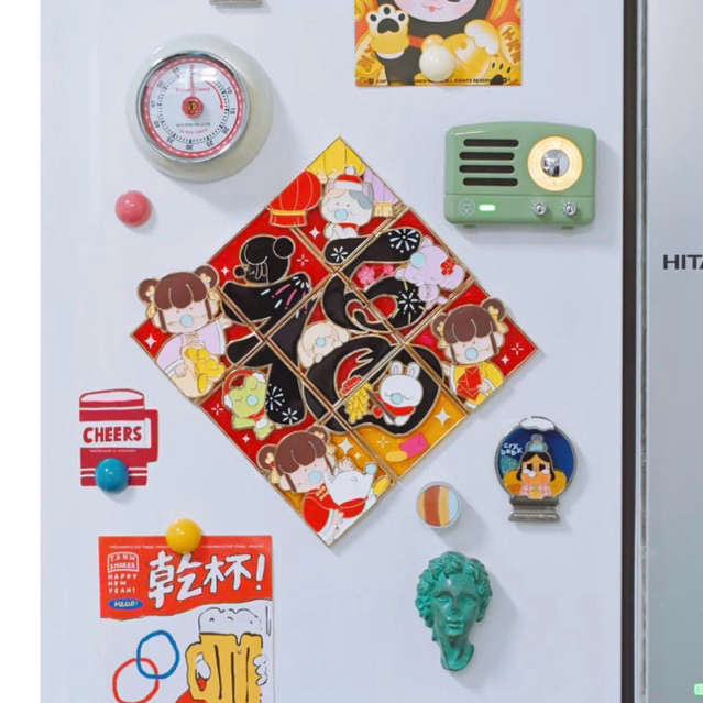 [HỘP 1 MIẾNG] Blindbox hít tủ lạnh Nanci Tết - Mô hình hít tủ lạnh dễ thương làm quà tặng