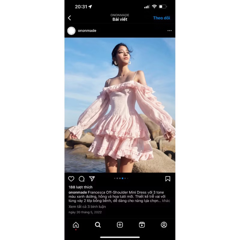 pass đầm cover ononmade size s