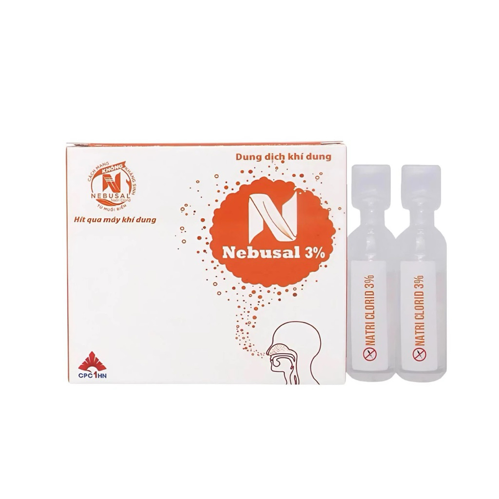 nebusal 3% cpc1 hộp 5 ống, dùng cho máy khí rung