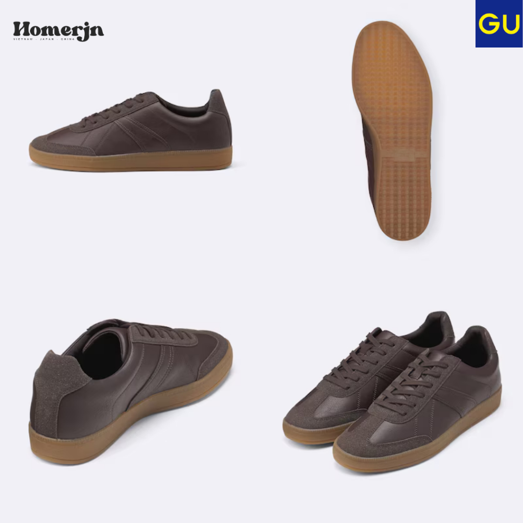 [GU JAPAN] Giày Sneaker Đế Bằng Phong Cách German Trainer - Nội Địa Nhật
