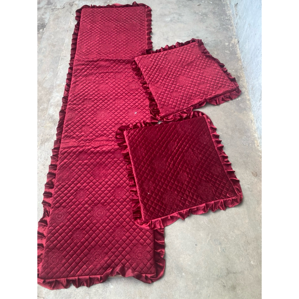 Thảm ghế mùa đông. thảm ghế cao cấp một dài hai ngắn. thảm ghế vải ngang 55cm dài các cỡ