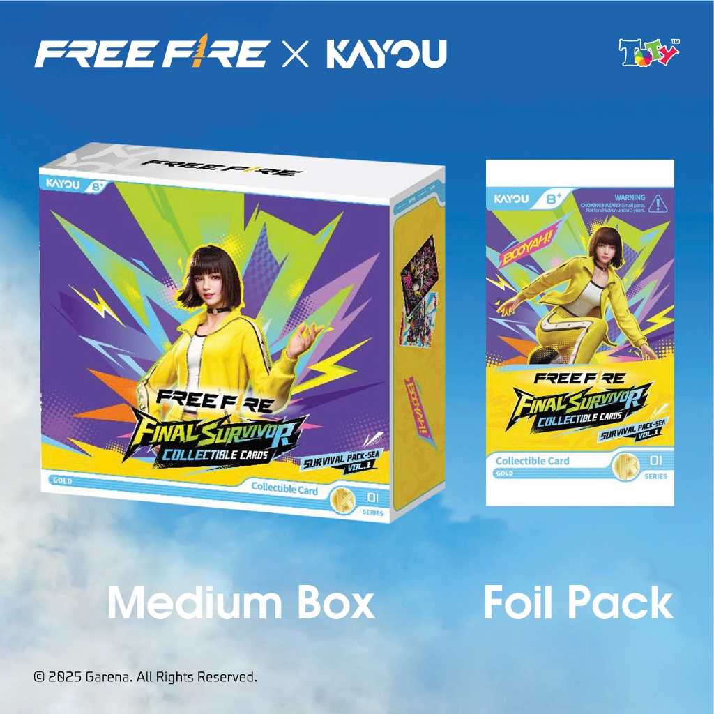 CHÍNH HÃNG KAYOU FULL BOX 20 PACK  Card Bo Góc - Free Fire - KC01