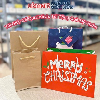  Túi Giấy Gói Quà Tặng A4 A5 A6 - Giấy Kraft Nhật 160gsm Túi Quà Tặng Mỹ Phẩm Giáng Sinh Noel 