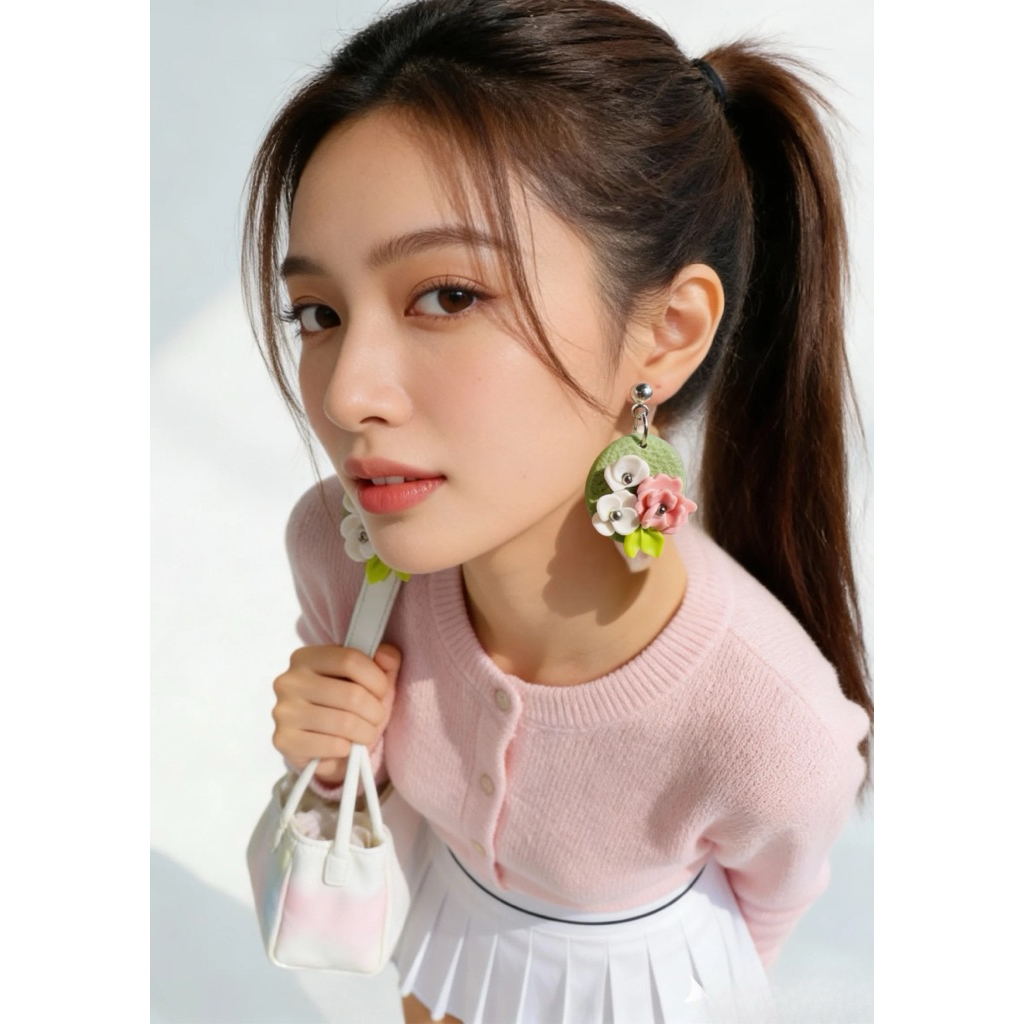 Khuyên tai "kẹo ngọt" polymer clay