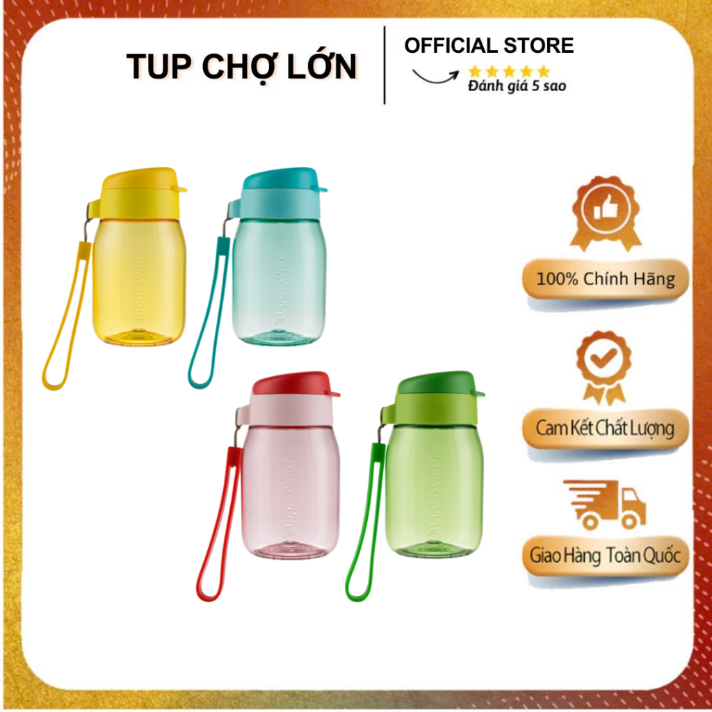 Bình nước Tupperware Lohas 350ml Chịu Nhiệt độ cao - Tup chính hãng Chợ Lớn