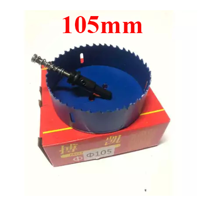 [105mm] Mũi Khoan Lỗ 105mm Đa Năng – Khoét Lỗ Gỗ, Nhựa, Sắt, Inox, Hợp Kim, Thép Mỏng