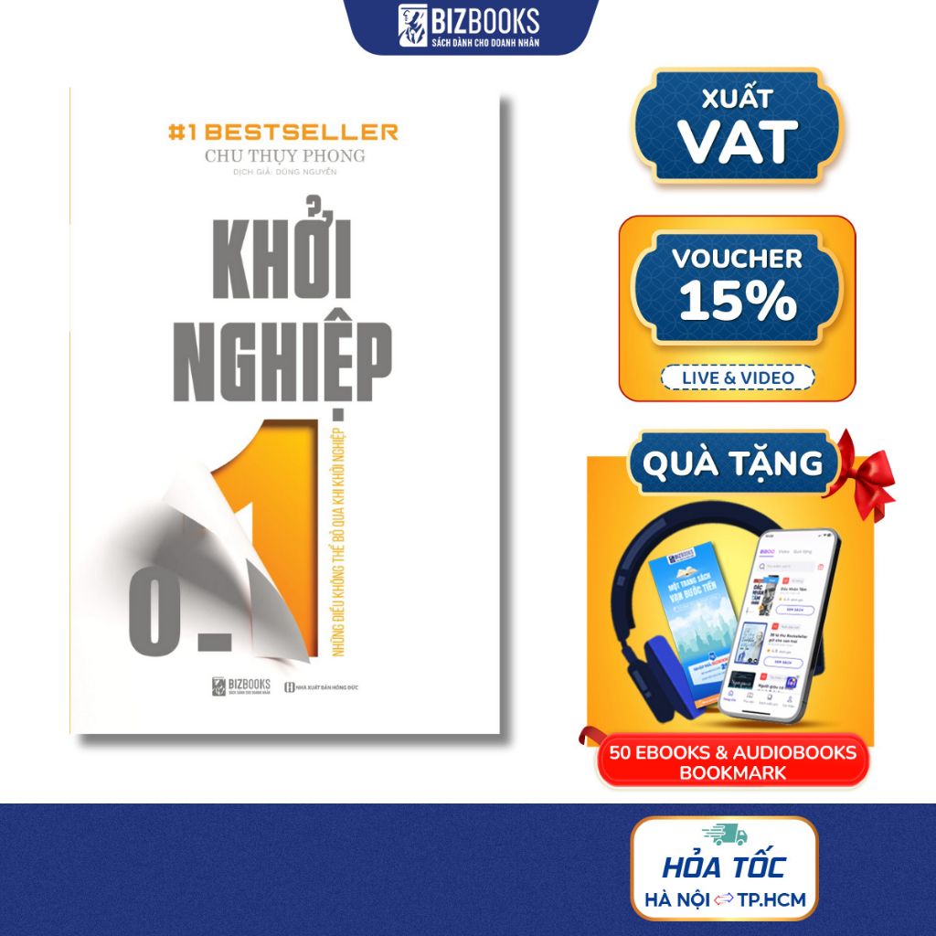 BIZBOOKS - Sách - Khởi Nghiệp 0-1: Những Điều Không Thể Bỏ Qua Khi Khời Nghiệp - 1 BEST SELLER