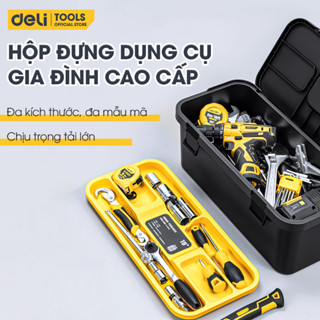  Hộp Đựng Dụng Cụ Đồ Nghề Deli Cao Cấp - Thiết Kế Tinh Tế Chia Ngăn Tiện Dụng Chịu Tải Lớn - Hộp Đựng Đồ Dùng Gia Đình 