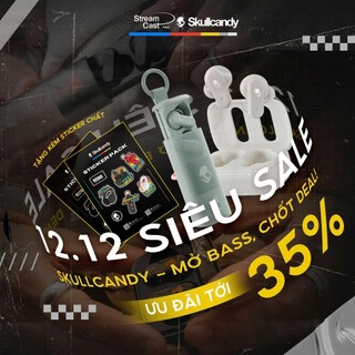   THƯƠNG HIỆU MỸ  Tai nghe Bluetooth nhét tai SKULLCANDY DIME 3 - BẢO HÀNH 1 NĂM| xuyên âm chỉnh EQ 