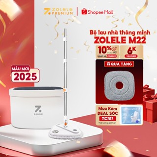  Bộ cây lau nhà tự vắt thông minh ZOLELE 360 độ tự vắt 2 ngăn tách riêng nước bẩn M22  Phiên Bản Mới  