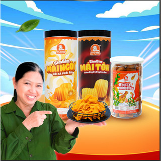  Combo VỐ CỰC KIẾM: Đùi Gà Rong Biển + Bim Mái Tôn + Bim Mái Ngói  - Đồ Ăn Vặt Snack - Ăn cùng Bà Tuyết M40 