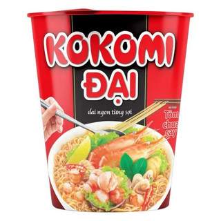    Thùng 24 ly   Mì ly Kokomi Tôm Chua Cay 65gr MẪU MỚI MÀU ĐỎ 
