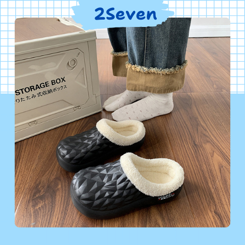 Dép sục lót lông ấm áp hottrend 2026 - Dép đi trong nhà mùa lạnh DC08 - 2SEVEN