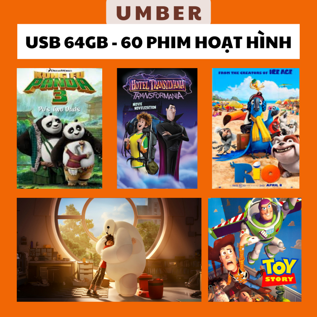 USB Học Tiếng Anh, Phim Hoạt Hình Cho Bé Học Tiếng Anh