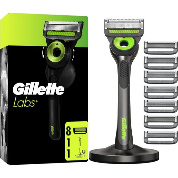 Dao cạo râu Gillette Labs 1 đế và 8 lưỡi thay thế
