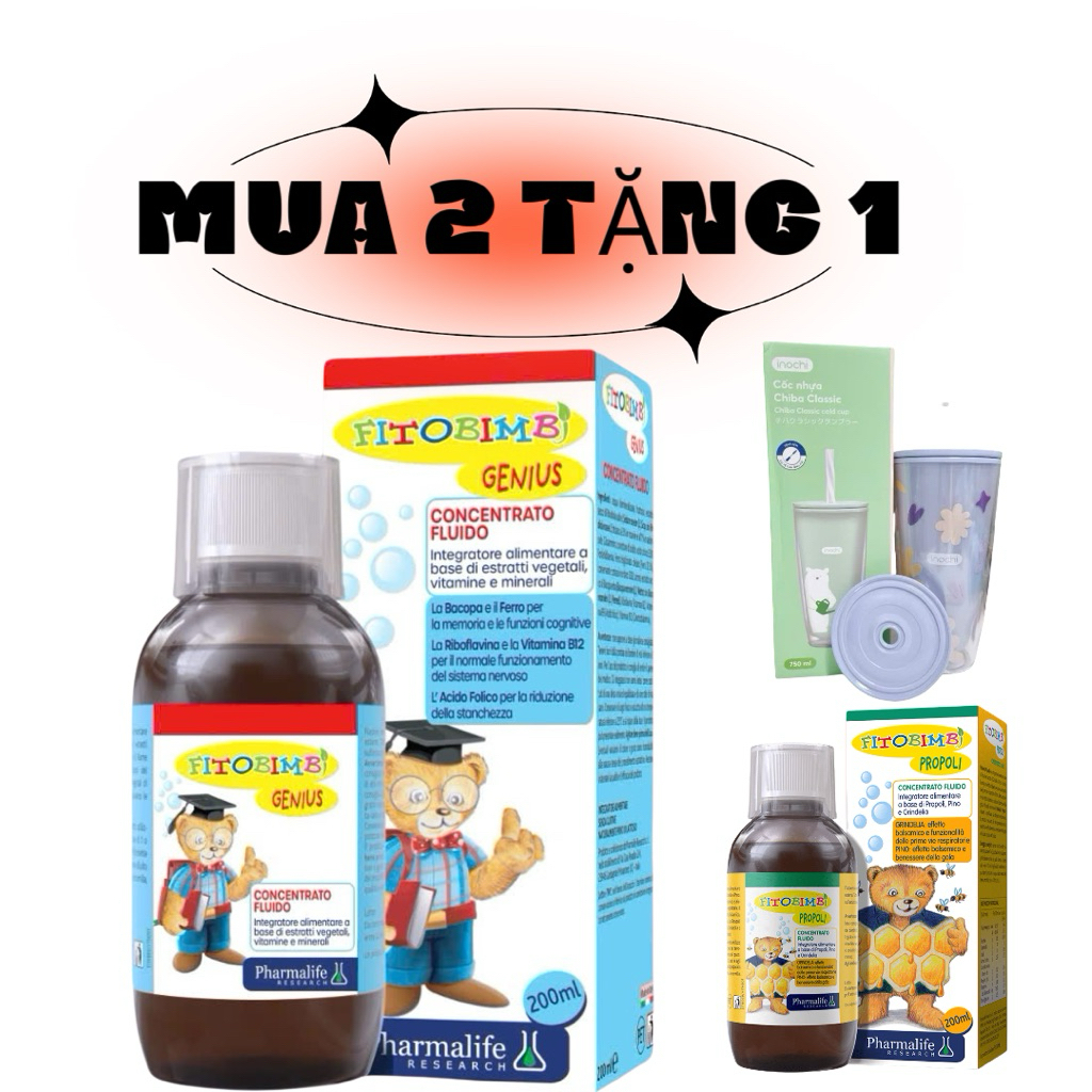 Fitobimbi Genius - Hỗ trợ trẻ tăng cường nhận thức, ghi nhớ tốt