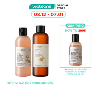  Combo Cocoon  Nước Cân Bằng Sen Hậu Giang 310ml + Nước Tẩy Trang Bí Đao 500ml  