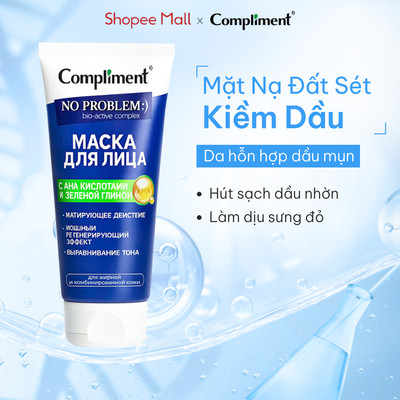 Mặt Nạ Đất Sét Compliment - Sạch Nhờn, Kiềm Dầu, Làm Dịu Cho Da Dầu Mụn, Da Nhạy Cảm 80ml