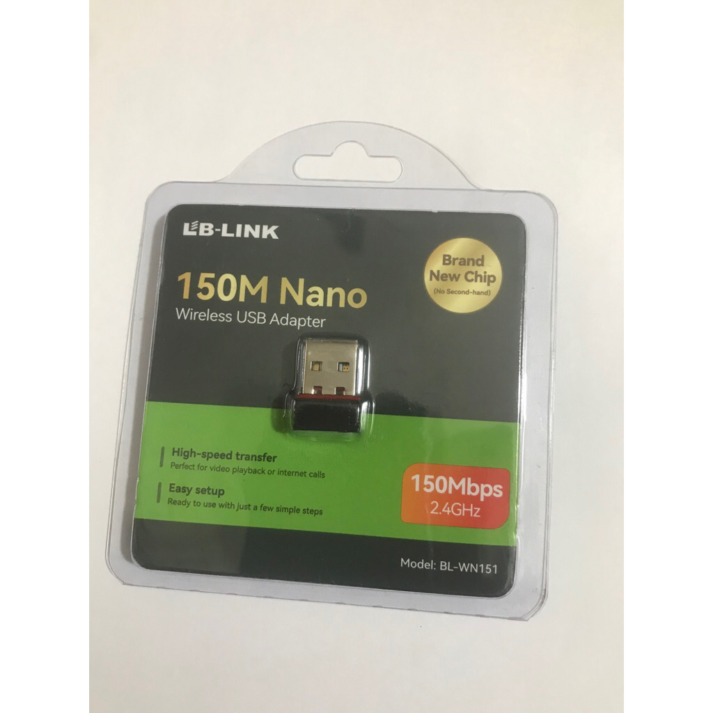 Bộ thu WIFI USB  LBLink 151 NANO tốc độ 150Mbps cho PC máy tính Laptop hàng chất lượng cao